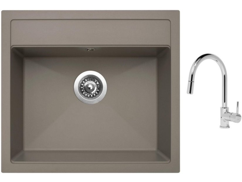 Set Sinks SOLO 560 Truffle + baterie Sinks MIX 35 P chrom