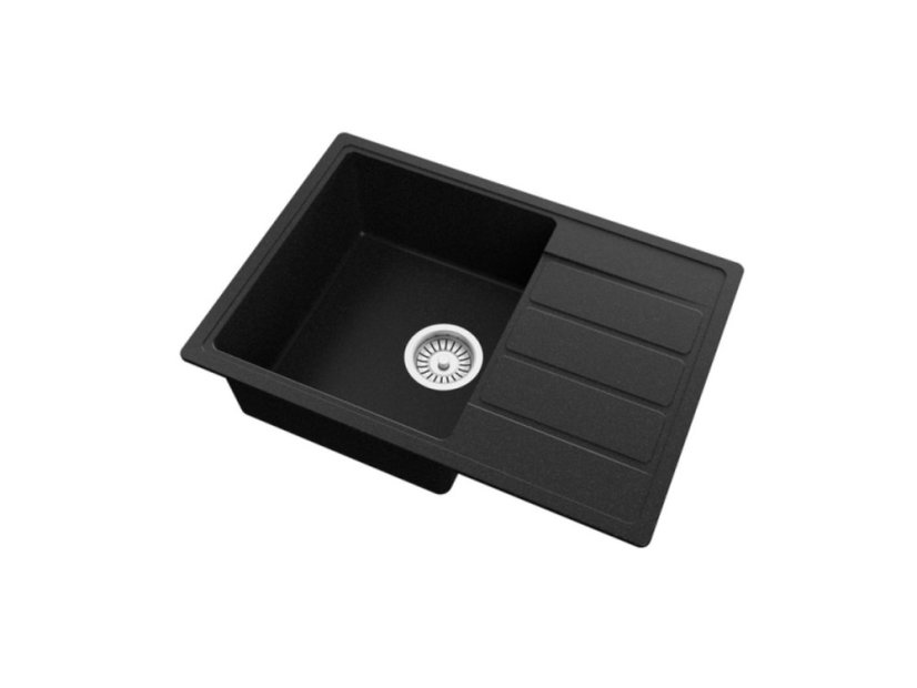 Granitový drez Teka COMFOR 45 S-TQ 1B 1D Čierna metalická - 5