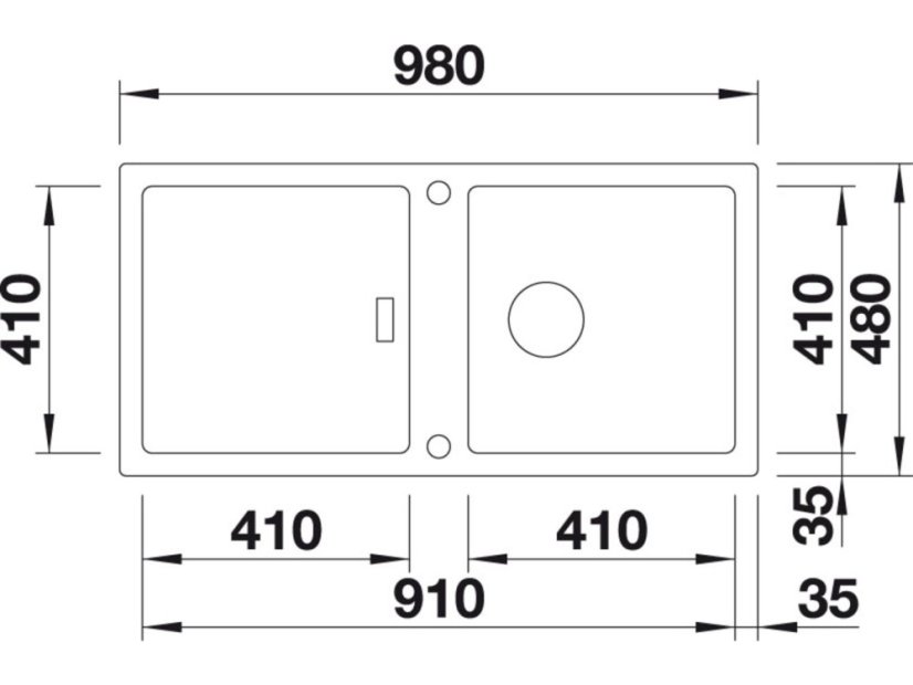 Granitový dřez Blanco ADON XL 6 S Silgranit perlově šedá