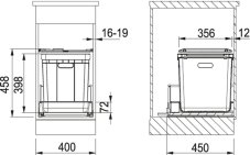 Odpadkový koš Franke  350-40
