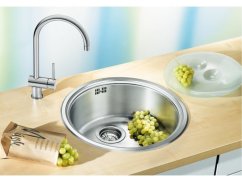 Nerezový dřez Blanco RONDOSOL Nerez kartáčovaný 3 1/2" instalace
