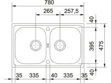 Nerezový dřez Franke EFN 620-78