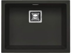 Granitový drez Alveus Quadrix 50 čierná matná