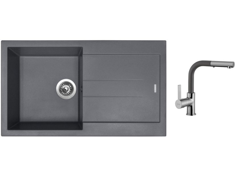 Set Sinks AMANDA 860 Titanium + baterie Sinks ENIGMA S Titanium