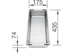 Miska nerez pre SUBLINE 435x175x74