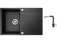 Set Sinks GRANDE 800 Metalblack + baterie Sinks MIX 3 P Metalblack