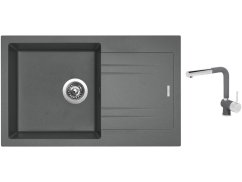 Set Sinks LINEA 780 N Titanium + baterie Sinks MIX 3 P Titanium Set Sinks LINEA 780 N Titanium + baterie Sinks MIX 3 P Titanium