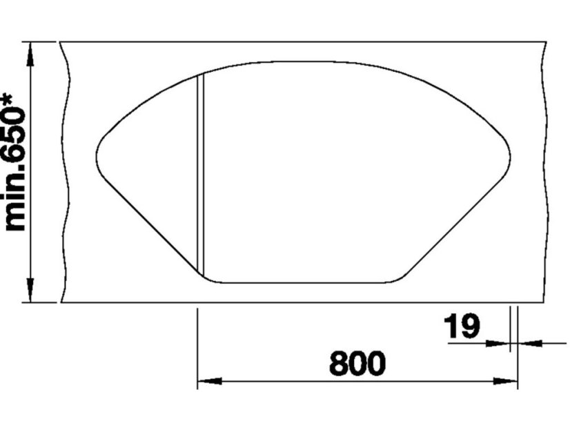 Granitový drez Blanco DELTA II InFino sivá skala s excentrom