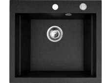 Granitový drez Pyramis Siros 57 x 51,5 Čierna