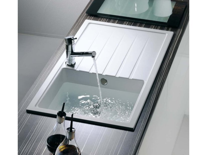 Granitový dřez Sinks BEST 780 Milk realizace