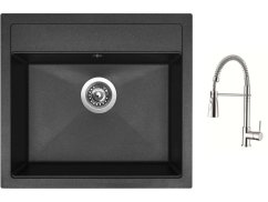 Set Sinks SOLO 560 Granblack + baterie Sinks MIX 35 PROF S chrom