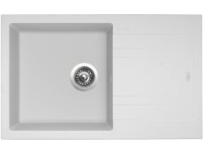 Sinks LINEA 780 Milk + Elasta nerez/čierna