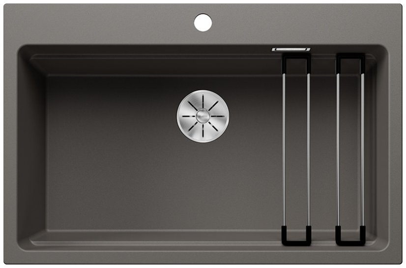 Granitový dřez Blanco Etagon 8 Šedá vulkán bez excentru