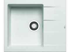 Granitový dřez Pyramis Athlos 59 x 50 1B 1D Bílá