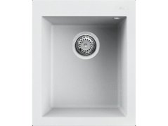 Granitový drez Elleci Quadra 100 White K96