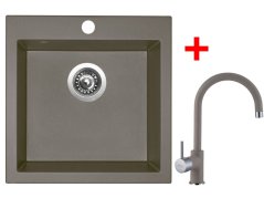 Sinks VIVA 455 Truffle + Vitalia GR