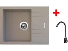 Sinks PERFECTO 650 Avena + ELASTA čierná matná