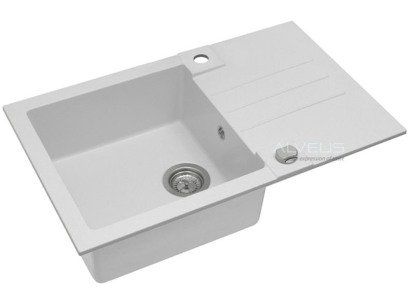 Granitový drez Alveus ROCK 130 biela