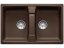 Granitový drez Blanco LEXA 8 InFino káva obojstranný bez excentru