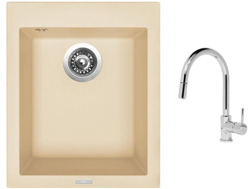 Set Sinks CUBE 410 Sahara + baterie Sinks MIX 35 P chrom