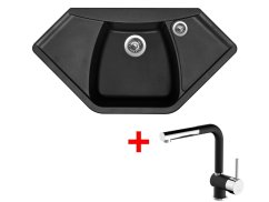 Set Sinks Naiky 980 Pureblack + Mix 3 P GR N6