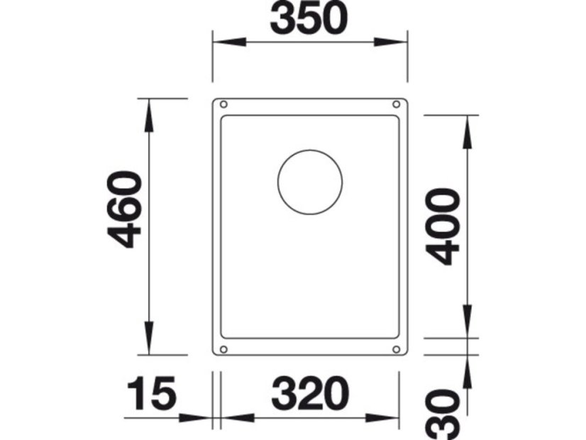 Granitový drez Blanco SUBLINE 320-U tartufo s tiahlom