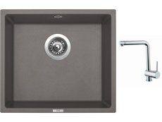 82596_granitovy-drez-sinks-frame-457-truffle-drezova-baterie-sinks-mix-3-chrom