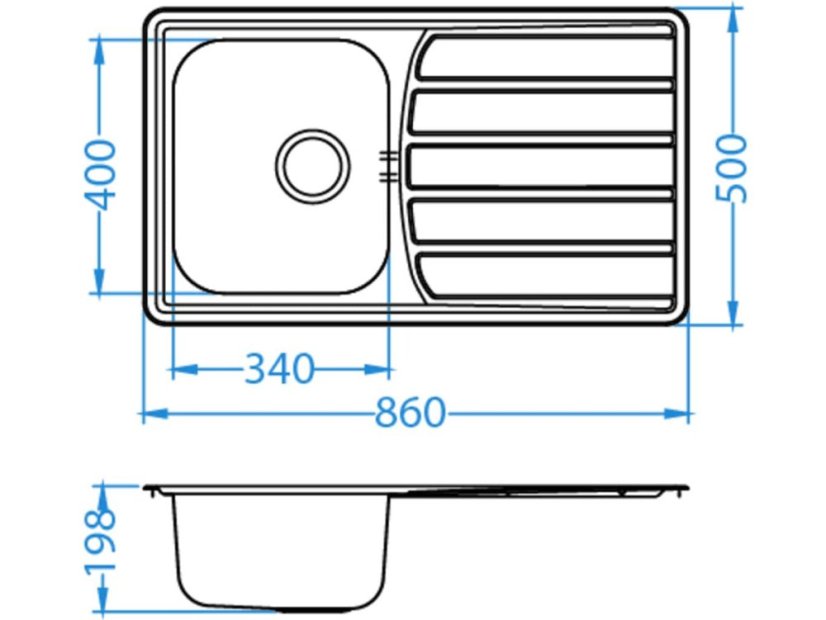 Nerezový drez Alveus Zoom 30 Maxim