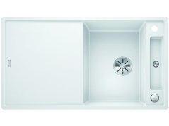 Granitový dřez Blanco AXIA III 5 S InFino bílá dřez vpravo s excentrem přísluš. sklo