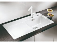 Granitový drez Blanco ZENAR 45 S Biela soft, pravý