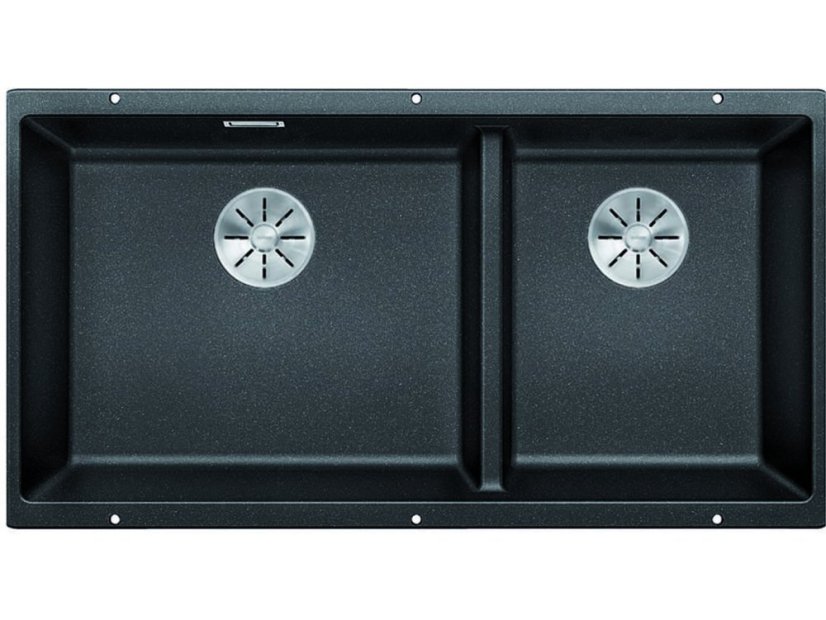 Granitový drez Blanco SUBLINE 480/320 U InFino antracit drez vľavo bez tiahla