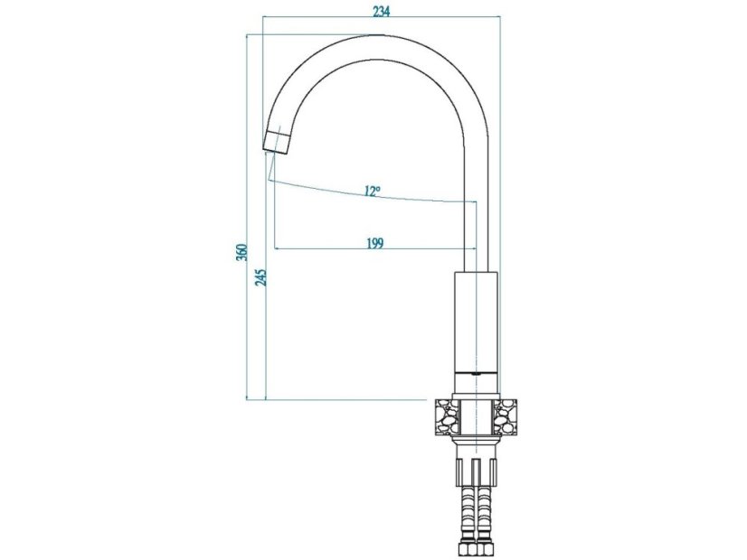 Drezová batéria Alveus Santo čierna