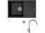 Set Sinks Amanda 780 Pureblack +Vitalia