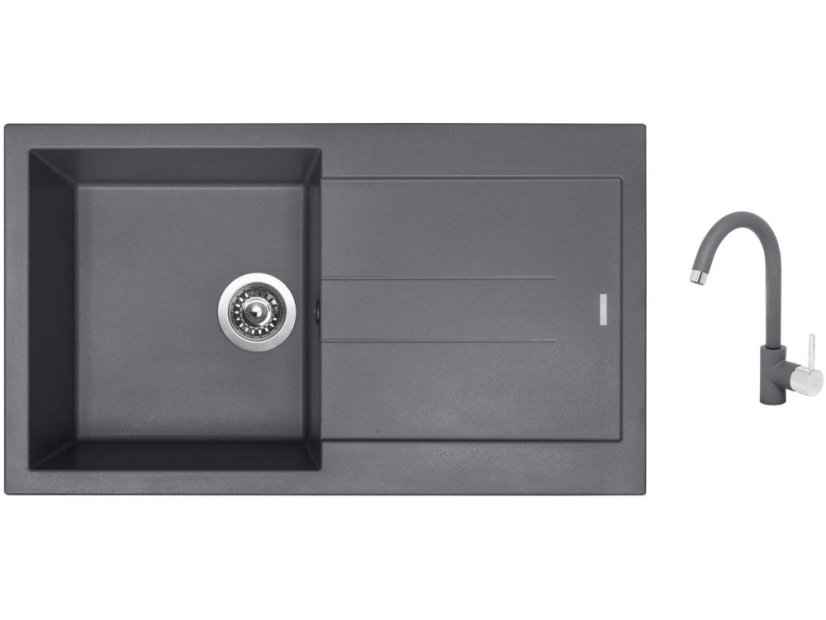 Set Sinks AMANDA 860 Titanium + batéria Sinks MIX 35 Titanium