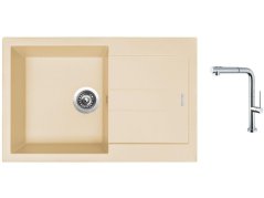 Set Sinks AMANDA 780 Sahara + batéria Sinks SLIM S2 kartáčovaná