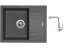 Set Sinks LINEA 600 N Titanium + batéria Sinks MIX 3 chróm