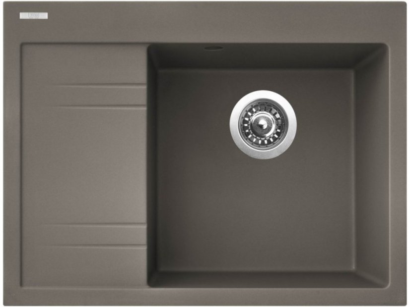 Granitový dřez Sinks RIM 650 P Truffle pravý