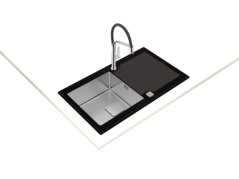 Kuchynský drez Teka Diamond RS15 1B 1D 86 BK