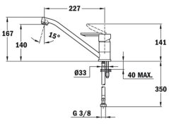 Kuchynská batéria Teka ML CR Chróm