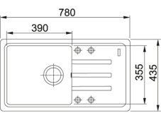Granitový dřez Franke BSG 611-78/39 Bílá-led