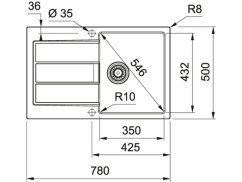 Tectonitový dřez Franke S2D 611-78 Béžová