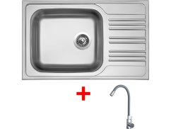 Sinks STAR 780 XXL + ELASTA nerez/sivá