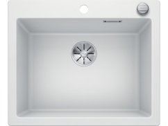 Granitový dřez Blanco PLEON 6 InFino bílá soft s excentrem - 1