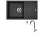 Sinks LINEA 780 Metalblack + Flexia