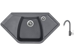 Set Sinks NAIKY 980 Titanium + baterie Sinks MIX 35 Titanium
