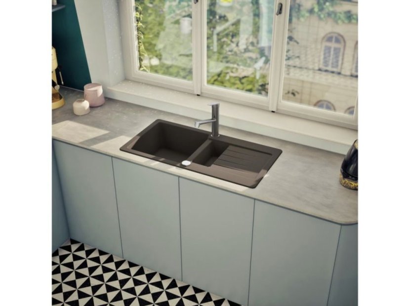 Granitový drez Schock Typos D-150S-A Nero