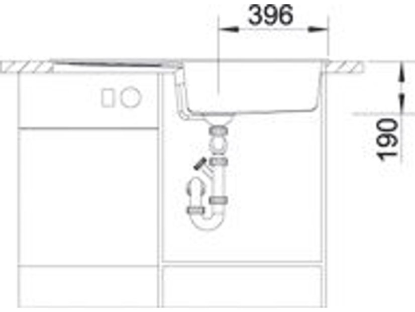 Granitový drez Blanco METRA XL 6 S biela