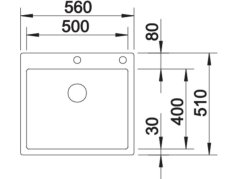 Nerezový dřez Blanco CLARON 500-IF/A InFino Nerez durinox s táhlem