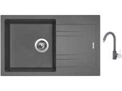 Set Sinks LINEA 780 N Titanium + baterie Sinks MIX 35 Titanium Set Sinks LINEA 780 N Titanium + baterie Sinks MIX 35 Titanium