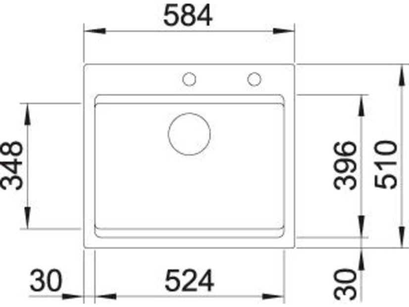 Blanco ETAGON 6 InFino keramika basalt s excentrom